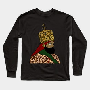 Ethiopia King Rastafari Long Sleeve T-Shirt